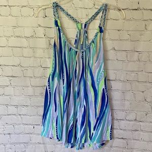Lilly Pulitzer tank top braided straps size XL
